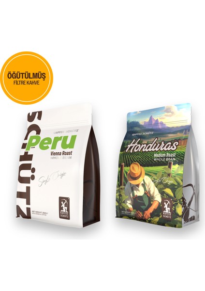 Peru & Honduras Öğütülmüş Yöresel Kahve 250g x2