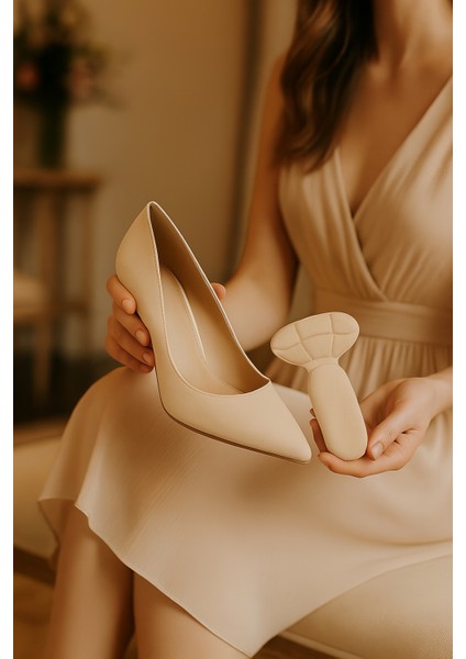 Ayakkabı Topuk Vurma Önleyici,daraltma Pedi Ayakkabı Içi Koruyucu Aparat Topuk Süngeri Bej modelleri