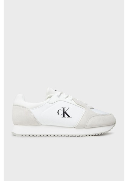 Logolu Süet Detaylı Sneaker Ayakkabı YM0YM0132601W Erkek Ayakkabı YM0YM01326 01W