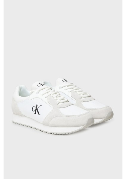 Logolu Süet Detaylı Sneaker Ayakkabı YM0YM0132601W Erkek Ayakkabı YM0YM01326 01W