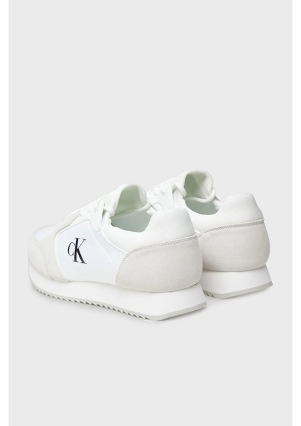 Logolu Süet Detaylı Sneaker Ayakkabı YM0YM0132601W Erkek Ayakkabı YM0YM01326 01W