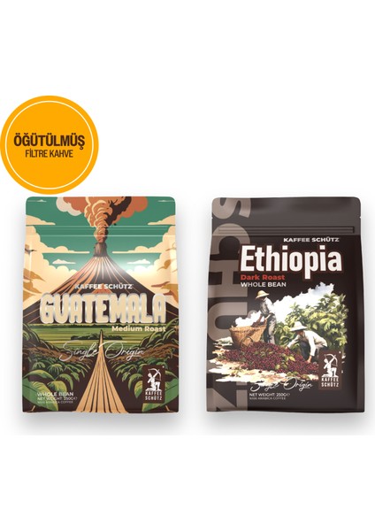 Ethiophia & Guatemala Öğütülmüş Yöresel Kahve 250g x2 fiyatları
