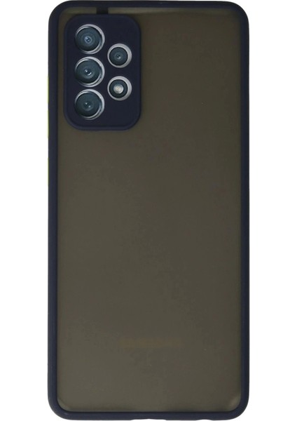 Newface Samsung Galaxy A72 Kılıf Montreal Silikon Kapak - Lacivert