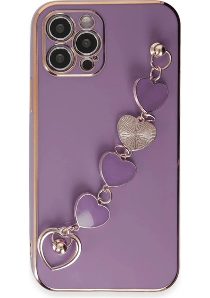 Newface iPhone 12 Pro Kılıf Esila Silikon - Mor