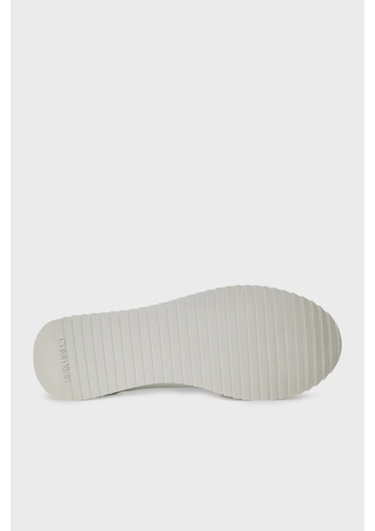 Logolu Deri ve Süet Karışımlı Sneaker Ayakkabı YM0YM0132501W Erkek Ayakkabı YM0YM01325 01W