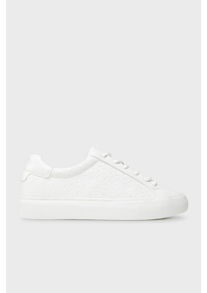 Monogram Logo Baskılı Kalın Taban Sneaker Ayakkabı HW0HW025730K4 Bayan Ayakkabı HW0HW02573 0k4
