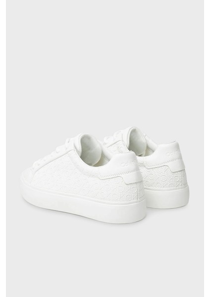 Monogram Logo Baskılı Kalın Taban Sneaker Ayakkabı HW0HW025730K4 Bayan Ayakkabı HW0HW02573 0k4 fırsatları