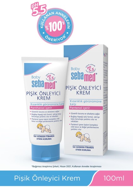 Baby pH 5.5 Pisik Önleyici Krem - 100 ml