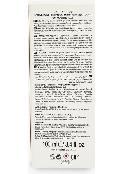 Parfüm Limitist 100 ml