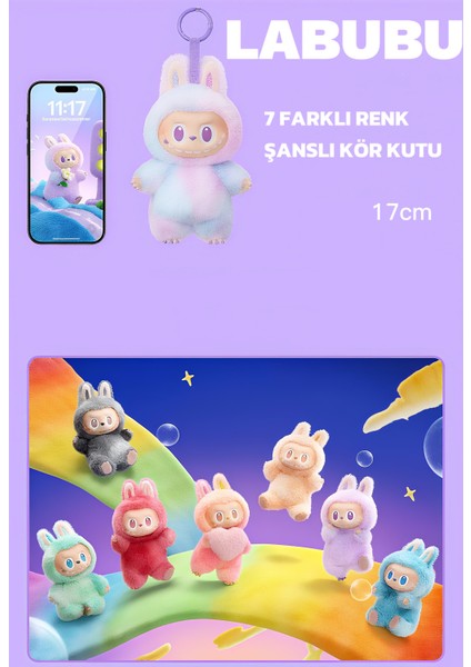 Labubu Oyuncak , Şanslı Kör Kutu, Labubu, Canavar Peluş Bebek Oyuncak, Big Into Energy Series (1 Kutu)