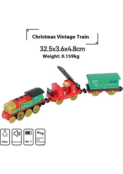 Parça Seti Sahne Çocuk Elektrikli Tren Oyuncakları Noel Müzik Tema Seti (Yurt Dışından)