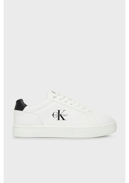 Deri Logolu Sneaker Ayakkabı YM0YM0136901W Erkek Ayakkabı YM0YM01369 01W