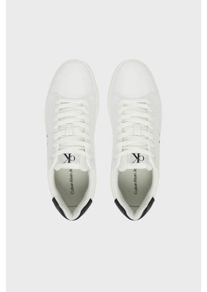 Deri Logolu Sneaker Ayakkabı YM0YM0136901W Erkek Ayakkabı YM0YM01369 01W