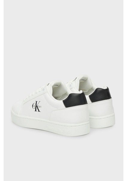 Deri Logolu Sneaker Ayakkabı YM0YM0136901W Erkek Ayakkabı YM0YM01369 01W