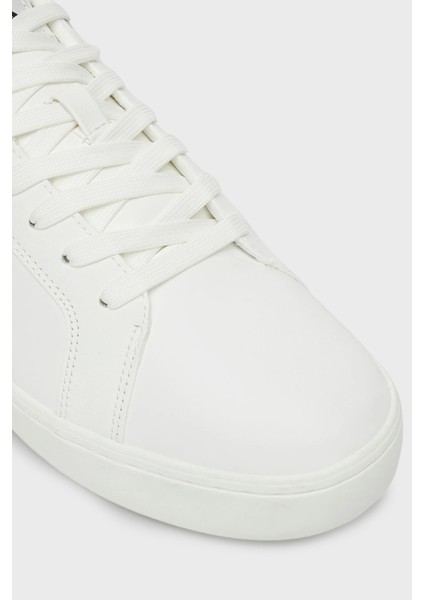 Deri Logolu Sneaker Ayakkabı YM0YM0136901W Erkek Ayakkabı YM0YM01369 01W