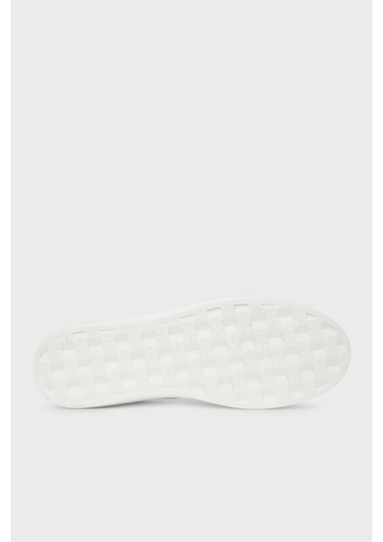 Deri Logolu Sneaker Ayakkabı YM0YM0136901W Erkek Ayakkabı YM0YM01369 01W