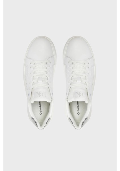 Logolu Deri Sneaker Ayakkabı YW0YW0187602R Bayan Ayakkabı YW0YW01876 02R modelleri