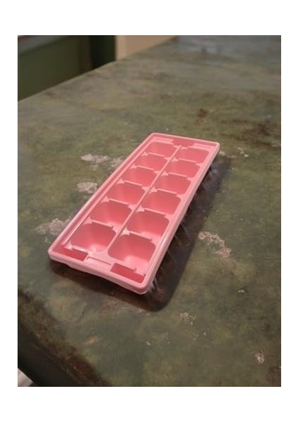 Pembe Sert Plastik 12 Hazneli Kare Buz Kalıbı fiyatları
