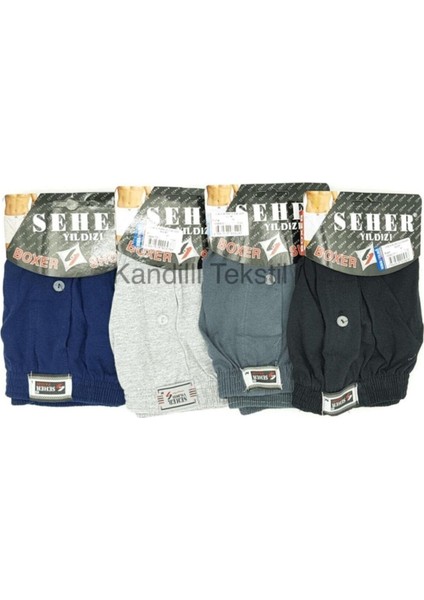 Seher 6 Lı Paket Yıldızı Pamuklu Penye Düğmeli Erkek Karışık Gelecek Dır