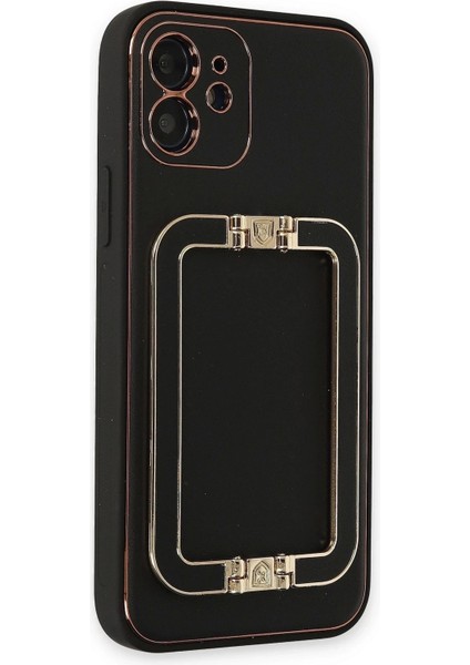 Newface iPhone 12 Kılıf Coco Elit Kapak - Siyah fiyatları