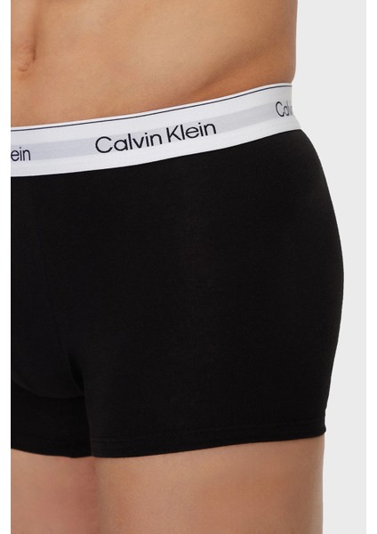 Us Calvin Klein Logolu Streç Pamuklu 3 Pack Boxer LV00NB4392WCO Erkek Boxer LV00NB4392 Wco