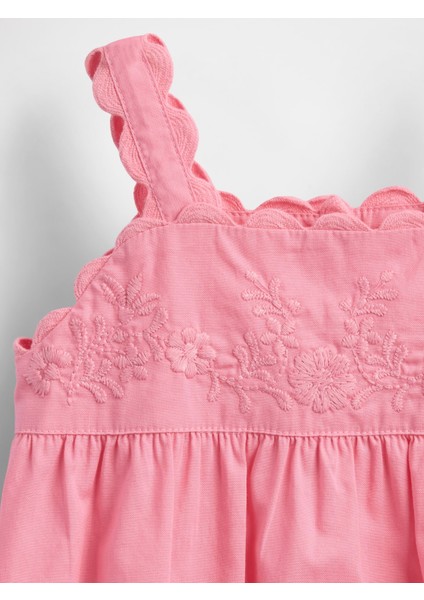 Bebek Pembe Nakışlı Balon Şort Takımı fiyatları