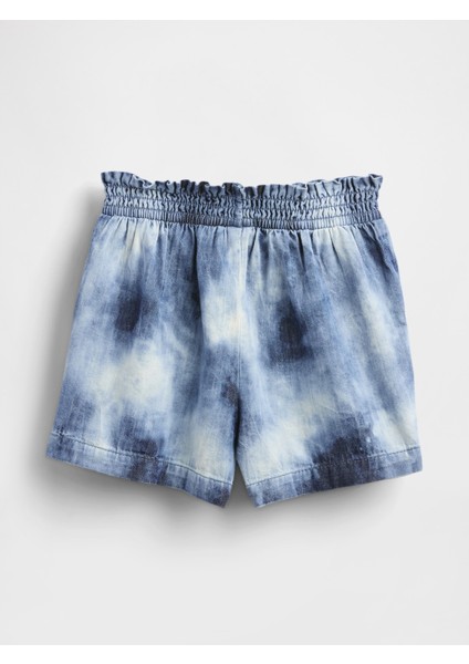 Kız Bebek Mavi Denim Pull-On Şort fiyatları