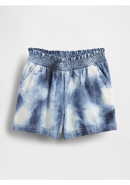 Kız Bebek Mavi Denim Pull-On Şort modelleri