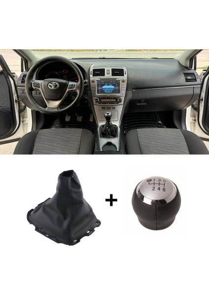 Toyota Avensis Vites Topuzu Gri + Körük 2010-2015 Model Uyumlu