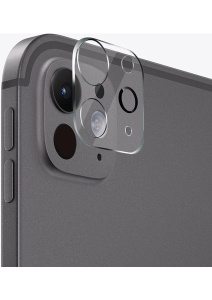Apple iPad Pro 11 2024 (A2836-A2837) Kamera Lens Koruma Camı [ipad Pro 11 2024 ile Uyumlu Ekran Koruyucu - Şeffaf]