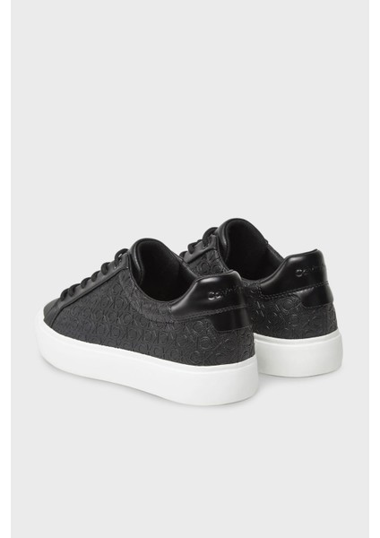Monogram Logo Baskılı Kalın Taban Sneaker Ayakkabı HW0HW02573BEH Bayan Ayakkabı HW0HW02573 Beh fırsatları