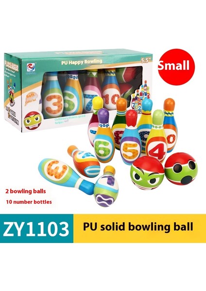 Çocuk Bowling Seti Ebeveyn-Çocuk Etkileşim Oyuncakları Anaokulu Kapalı Spor Topu (Yurt Dışından)