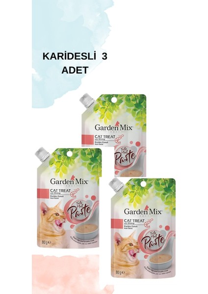 Garden Mıx Karides Ezmeli Kedi Ödülü 80 gr x 3 Adet
