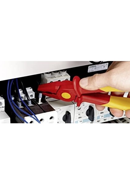 Yalıtkan Plastikten Yapılmış Kavrama Pensesi, Güvenli Tutuş Için Yumuşak Plastik Bölgeli 180 mm 98 62 01 modelleri