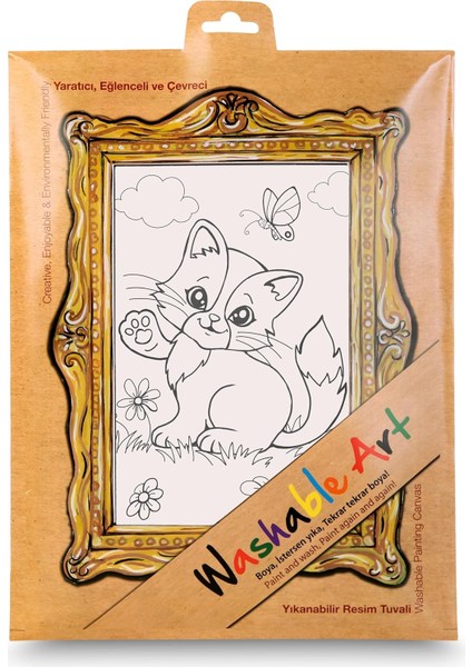 Çocuk Funny Mat -Washable Art - Kedi