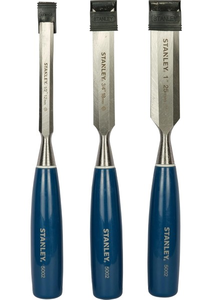 0-16-128 3'lü Iskarpela Seti, 12,18,25 Mm, Mavi