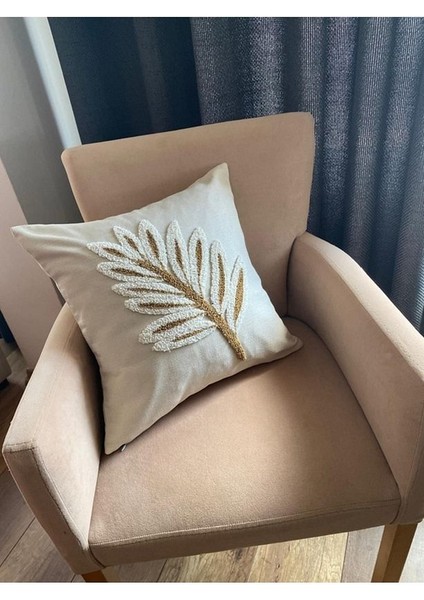 Homesepet Punch Nakışlı Keten Kırlent Kılıfı Palmiye Desenli (2 Adet) fiyatları