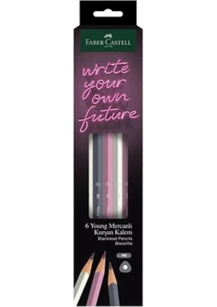 Young Mercanlı Kk Hb Üçg 6'lı (Fsc), Kurşun Kalem
