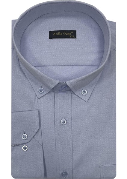 Büyük Beden Klasik Erkek Gömlek 7328