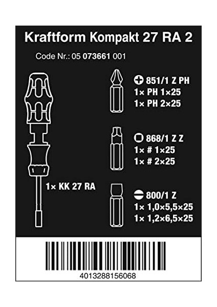 05073661002 Kraftform Kompakt 27 Ra 2 Sb, 7 Parça, Renkli, Tek Boy, 7 Adet modelleri