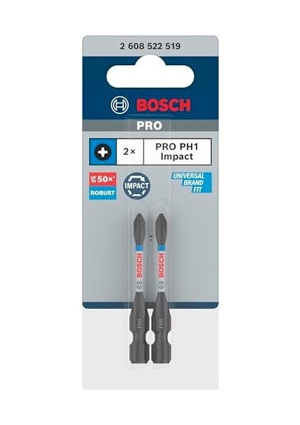 2x Pro Phillips Impact Uç (120 x 50 Mm, Professional Aksesuar Vidalama, Vidalama) modelleri