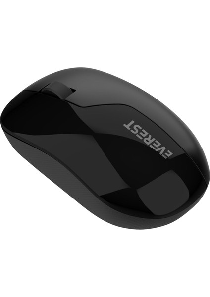 SMW-973 Siyah USB 2.4ghz Gölge Desenli Kablosuz Mouse (Siyah/siyah)