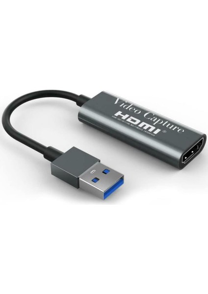 4K USB 3.0 Capture Video Yakalama Adaptörü HDMI To USB 4K 1080P Akış Öğretim Video Konferans Veya Canlı Yayın Için Oyun Yakalama Kartı