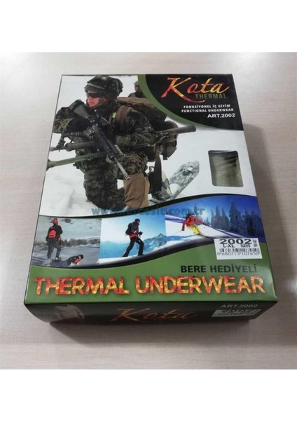 Erkek Haki Asker Termal Içlik Takımı