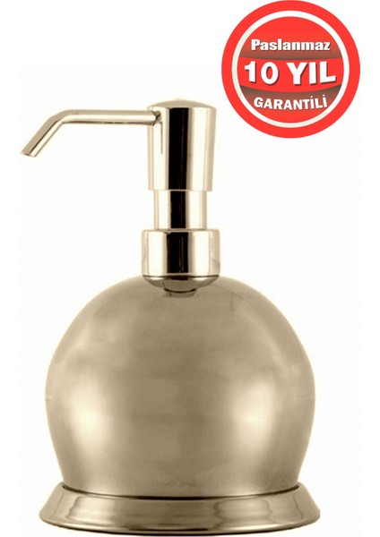 Paslanmaz Komple Pirinç Küre Metal Sıvı Sabunluk Altın Gold