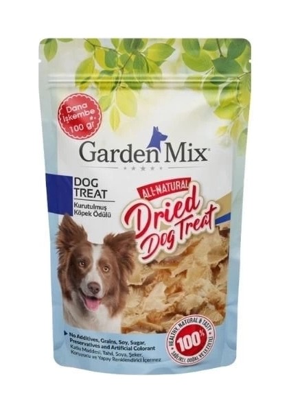 Garden Mix Kurutulmuş Dana Işkembe Köpek Ödül Maması 100 gr