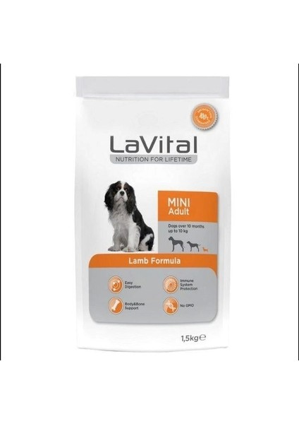 Lavital Kuzu Etli Küçük Irk Yetişkin Köpek Maması 1.5 kg