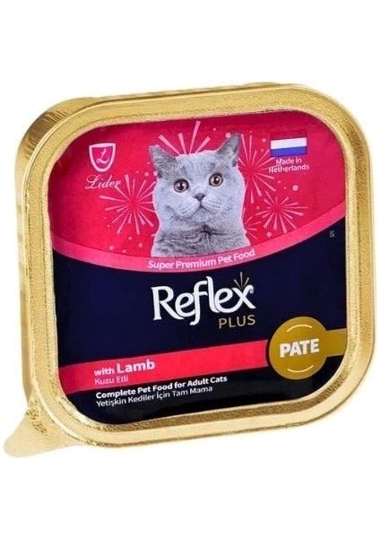 Reflex Plus Pate Kuzu Etli Yetişkin Konserve Kedi Maması 85 gr