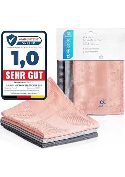 Mikrofiber Temizlik Bezleri Set 40 x 40 cm - Küçük Boy Sihirli Bezler, Bulaşık Yıkama Bezi, Mutfak ve Araba İçin Microfiber Temizlik Bezi, Ekran Temizleyici ve Cam Silme Bezi, Antrasit/gri/pembe fiyatları