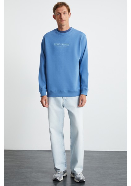 Erwan Erkek Mavi Sweatshirt fiyatları